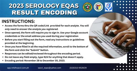 2023 SEROLOGY NEQAS RESULT ENCODING Encoding .
